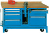 Mob.Werkbank LOKOMA,  FMW150/7 m.Kabelaufroller RAL5012 LOKOMA