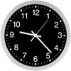 Funk-Wanduhr BÜRK MOBATIME,  D300 elegantZiffernblatt sw, Zahlen Mobatime