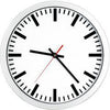 Funk-Wanduhr BÜRK MOBATIME,  D300 elegantZiffernblatt we, Striche Mobatime
