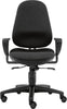Bandscheibenstuhl SITWELL,  Profi Ultra L schwarz belastbar bis 130 kg Bezug: 100 % Polyester
