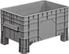 Großbehälter NEUTRAL,  PE stationärB1040xT640xH590 mm grau Volumen 285 l Boden/Wände geschlossen
