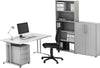 Büro-Set HAMMERBACHER,  inkl. Stuhl 5-teilig, grau