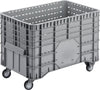 Großbehälter NEUTRAL,  PE fahrbar B1020xT640xH700 mm grau Volumen 300 l Boden/Wände durchbrochen