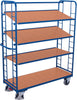 Etagenwagen VARIOFIT,  250 kg 2 Wand1320x535x1815 mm 4 Böden VarioFit