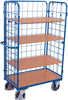 Etagenwagen VARIOFIT,  500 kg 3 WandLad. 1200x800 mm 4 Böden VarioFit