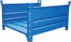 Lagergestell NEUTRAL,  RAL5010 B1200xT800xH600 mm Nutzlast1,5t Auflast4,5t längsseitig Wandumschlag