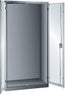 Flügeltürenschrank LISTA,  B1000xT580xH1950mm RAL 5012,Vollblechtür Leergehäuse
