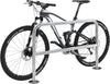 Fahrrad-Anlehnbügel WSM,  Edelstahl, L 1000 mm zum Aufdübeln mit Querholm