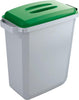 Wertstoffsammler DURABLE,  60l grauinkl. Deckel, grün