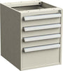 Schubladenblock TRESTON,  45/56 ESD hellgrau RAL 7035, 3x100