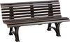 Gartenbank NEUTRAL,  HELGOLAND 3-Sitzer Länge 1500 mm braun Blome