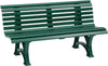 Gartenbank NEUTRAL,  HELGOLAND 3-Sitzer Länge 1500 mm grün Blome