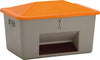 Streugutbehälter CEMO,  1500 l B1840xT1430xH1040 mm mit Entnahmeöffnung grau/orange CEMO
