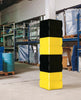 Pfeiler-Schutzprofil ASECOS,  300 PE schwarz VE 2 St.