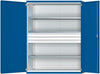 Schwerlastschrank ANKE,  B1485xT690xH1950mm RAL7035/5010 o.Mittelwand3Böden,3Schubladen 200kg