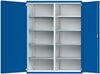 Schwerlastschrank ANKE,  B1485xT630xH1950mm RAL7035/5010 m.Mittelwand8 Böden