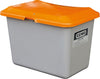 Streugutbehälter CEMO,  100 l B890xT600xH340 mm ohne Entnahmeöffnung grau/orange