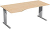PC-Schreibtisch GERAMÖBEL,  l Ahorn 1800x800/1000,680-820
