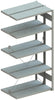 Doppel-Steckregal META REGALBAU,  CLIP B1000xT2x300xH2500 mm Anbaufeld 2x6 Böden vzk Fachlast 150kg META