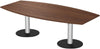 Konferenztisch GERAMÖBEL,  800/1200 x 2000 FF Nußbau