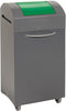 Wertstoffsammler STUMPF, Wertstoffbeh. 60 l grau/grün, 830x380x320mm stumpf