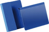 Kennzeichnungstasche DURABLE,  B148xH105 mm A6 quer blau, mit Falz VE 50 Stück