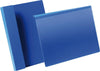 Kennzeichnungstasche DURABLE,  B297xH210 mm A4 quer blau, mit Falz VE 50 Stück