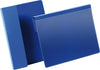 Kennzeichnungstasche DURABLE,  B210xH148 mm A5 quer blau, mit Falz VE 50 Stück