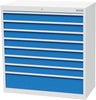 Schubladenschrank BEDRUNKA + HIRTH,  T500 980 mm, 8 Sbl. VA