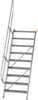 Alu-Treppe MUNK,  60 Grad 4 Stufen B 600 mm lichte Höhe 970 mm Ausladung 811 mm