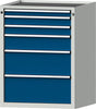 Schubladenschrank ANKE,  3005 600x600mm, 6 SL,7035/5010