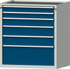 Schubladenschrank ANKE,  3004 750x600mm, 6 SL,7035/5010