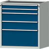 Schubladenschrank ANKE,  3009 750x600mm, 5 SL,7035/5010