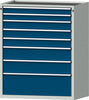 Schubladenschrank ANKE,  4004 900x600mm, 8 SL,7035/5010