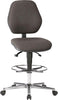 BIMOS, Bimos Arbeitsstuhl Stoffpolster schwarz Sitzhöhe 620-870 mm mit Rollen / Fußring