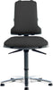 BIMOS, Bimos Arbeitsstuhl 9816-2571 Sintec 160 Sitzhöhe 450-600 mm Gleiter,Ku-Leder schwarz