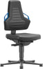 BIMOS, Bimos Arbeitsstuhl Nexxit 1 Griff blau Sitzhöhe 450-600 mm Integr. schw.,mit Gleiter