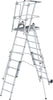 FlexxStep platform ladder with telescopic attachment