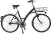 Transportfahrrad NEUTRAL,  Modus schwarz, Schaltung mit Beleuchtung und Lastenträger