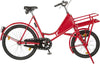 Lastenfahrrad NEUTRAL,  Classic rot, Schaltung mit Beleuchtung und Lastenträger
