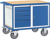 Werkstattwagen FETRA,  600 kg 1050x700mm, 1 Tür, 4 Schu