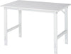 Arbeitstisch RAU,  Tom - EGB-Melamin-Platte B1250xT800x H760-1080mm EGB-Melamin-Platte