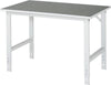 Arbeitstisch RAU,  Tom - Linoleum-Platte B1250xT800xH76 0-1080mm