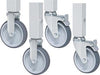 Rollensatzkit RAU,  990 mm 2 Bock- u.2 Lenkrollen
