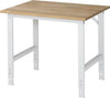 Arbeitstisch RAU,  Tom - Buche-Platte B750xT800xH760-10 80mm Buche-Massiv-Platte