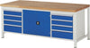 Werkbank RAU,  B2000xT900 gr/bl8Sb.120+180,1Tür