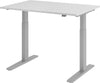 Schreibtisch HAMMERBACHER,  XMKA12 120 x 80 cm Grau, 25 mm dick ABS-Dickkante