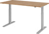 Schreibtisch HAMMERBACHER,  XMKA16 160 x 80 cm Nussbaum, 25 mm dick ABS-Dickkante