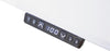 Schreibtisch HAMMERBACHER,  höhenvers. 1800x800x640-1290 mm Gestell silber, Platte Eiche