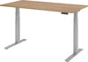 Schreibtisch HAMMERBACHER,  XDKB16 160 x 80 cm Nussbaum, 25 mm dick ABS-Dickkante